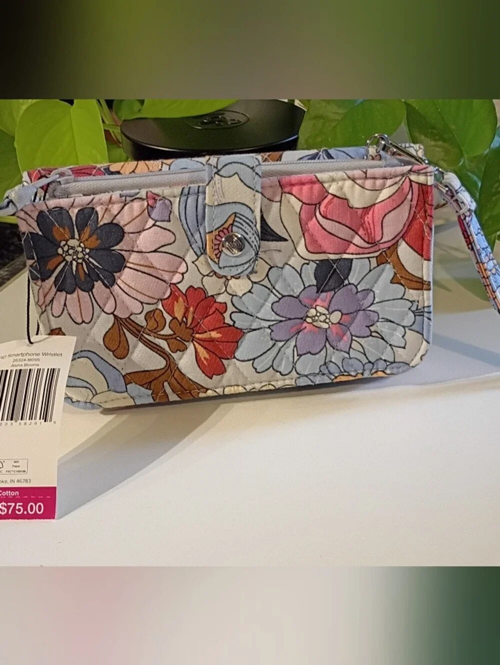 Vera Bradley Multicolor Floral Quilted Wallet in Pink, Yellow, Blue